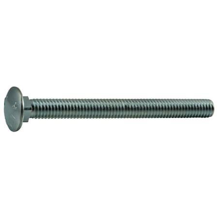 Midwest Fastener Carriage Bolt, Square Neck, 16 (Coarse), 4 in L, Steel, Zinc Plated, 5 PK 34921